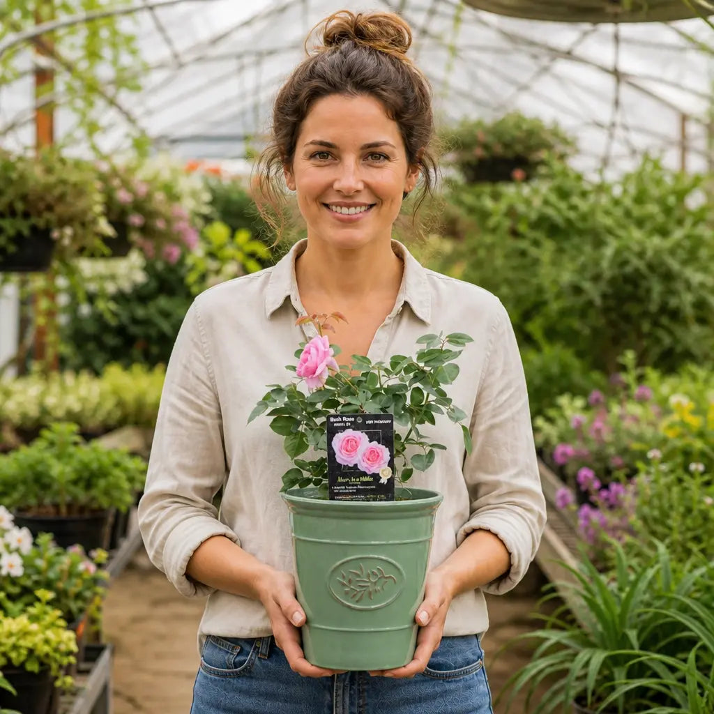 3L Mum In A Million Pink Rose Bush - Beautiful Flowering Plant Gift Plants By Post