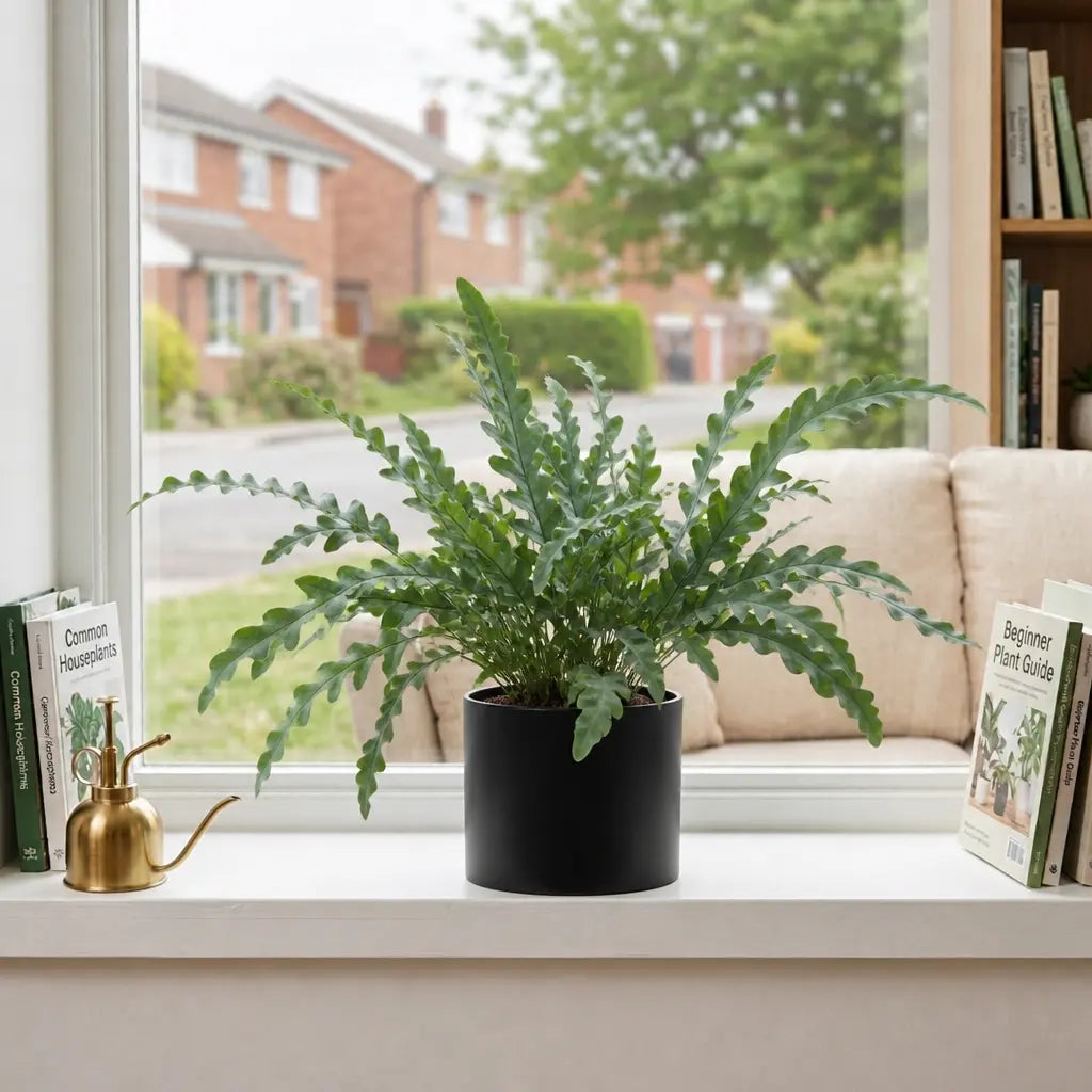 Phlebodium Blue Star Fern – Elegant Blue-Green Foliage Indoor Houseplant Plants By Post