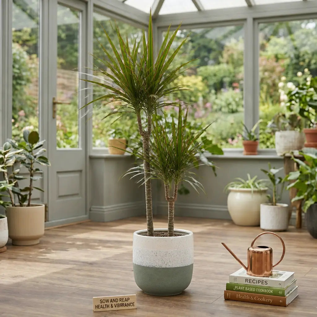 Dracaena Marginata 3 Stem Dragon Tree – Elegant Architectural Tropical Indoor Houseplant Plants By Post