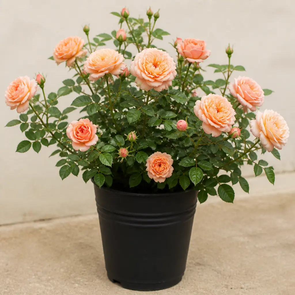 5L Rose Many Happy Returns Peach Rose Bush - Beautiful Flowering Garden Plant Plants By Post