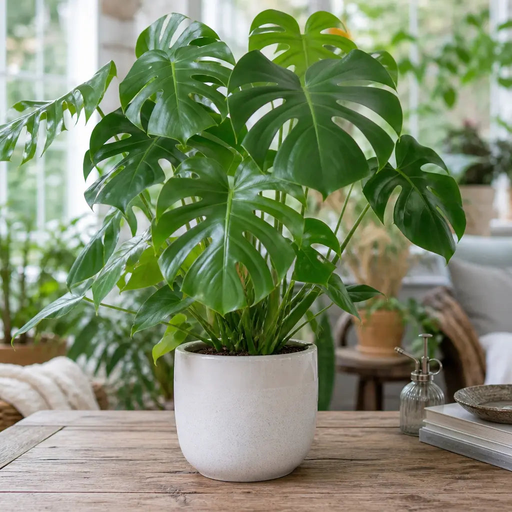 Monstera Deliciosa Cheese Plant – Large Split Leaf Tropical Evergreen Indoor Houseplant Plants By Post