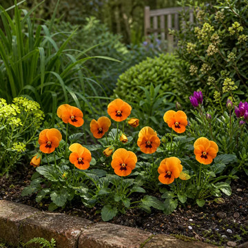 Viola Sorbet Deep Orange 9 Pack × 2 Spring & Autumn Bedding Plants Plants By Post