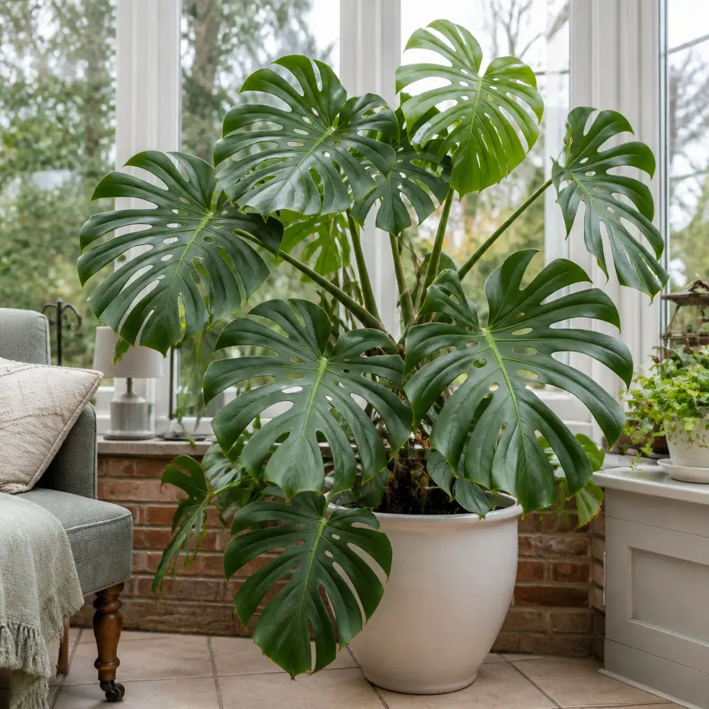 Monstera Deliciosa Cheese Plant – Large Split Leaf Tropical Evergreen Indoor Houseplant Plants By Post