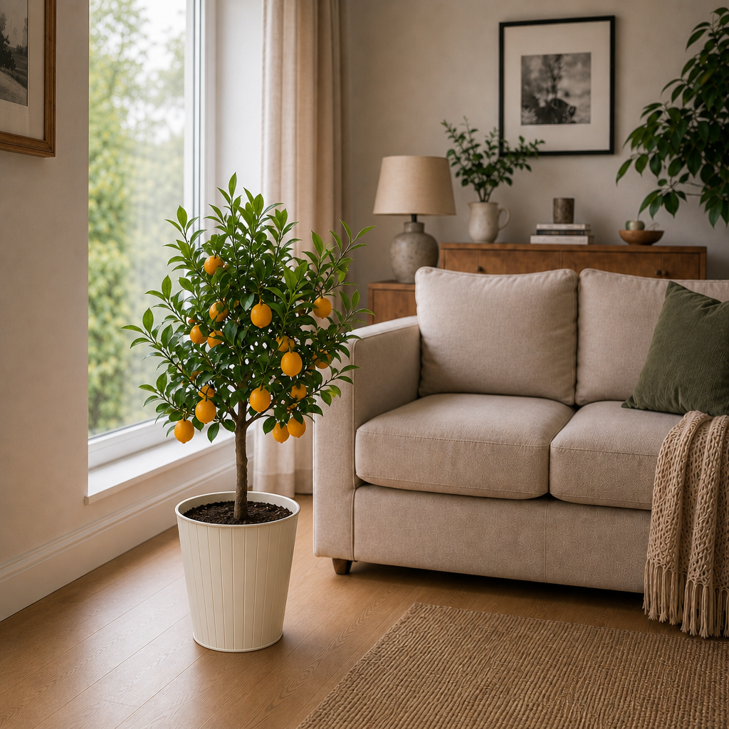 5L Calamondin Tree – Indoor & Outdoor Citrus in Decorative Pot