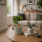 Old Style Green Ceramic Planter