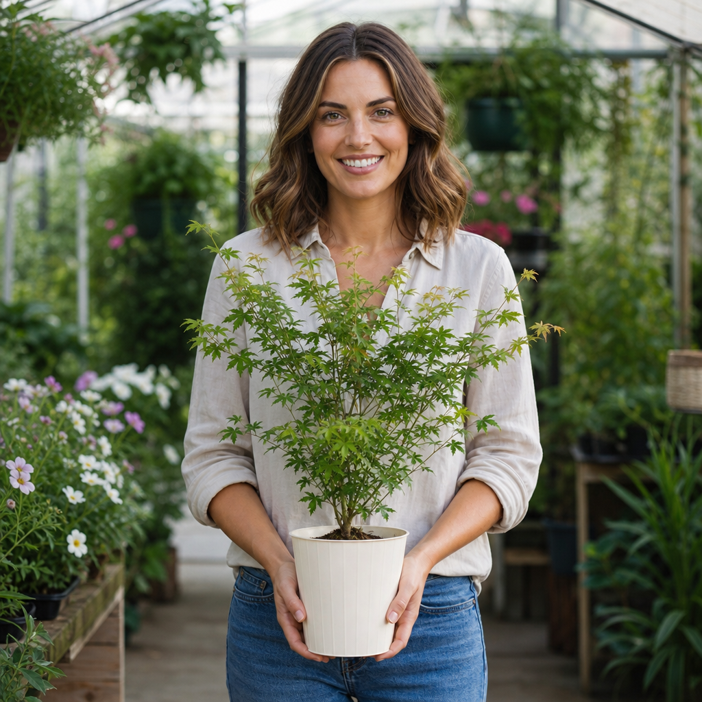 3L Acer Green Leaf in Pot Outdoor Tree for Patio & Garden
