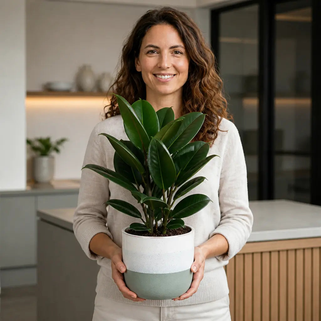 Ficus Robusta Rubber Plant 5L Plants By Post