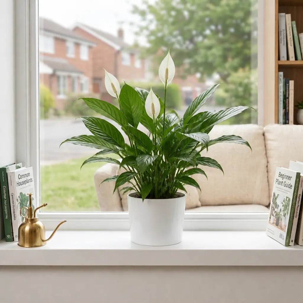 Spathiphyllum Peace Lily – Elegant White Flowers and Glossy Green Indoor Houseplant Plants By Post