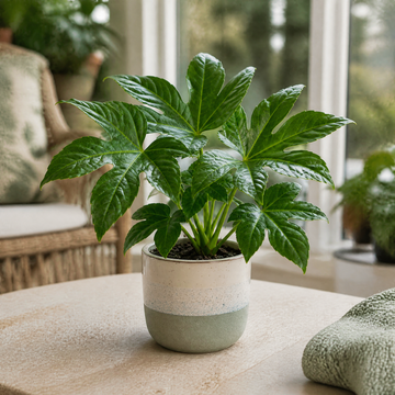Fatsia Paper Plant 12cm Pot - Air Purifying Plant Plants By Post