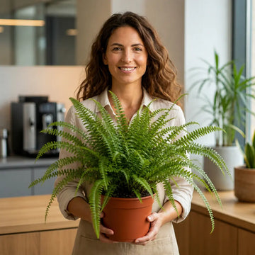 Nephrolepis Boston Fern – Lush Feathery Green Indoor Houseplant The Rose Press Garden