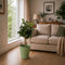 Metal Vertical Line Green Planter