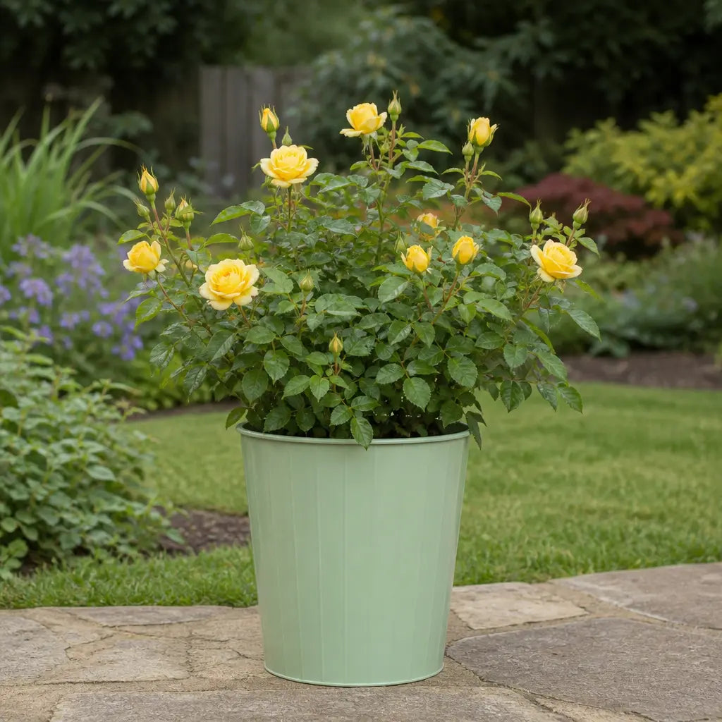 5L Rose Anniversary Wishes Yellow Rose Bush | Beautiful Flowering Garden Plant Plants By Post