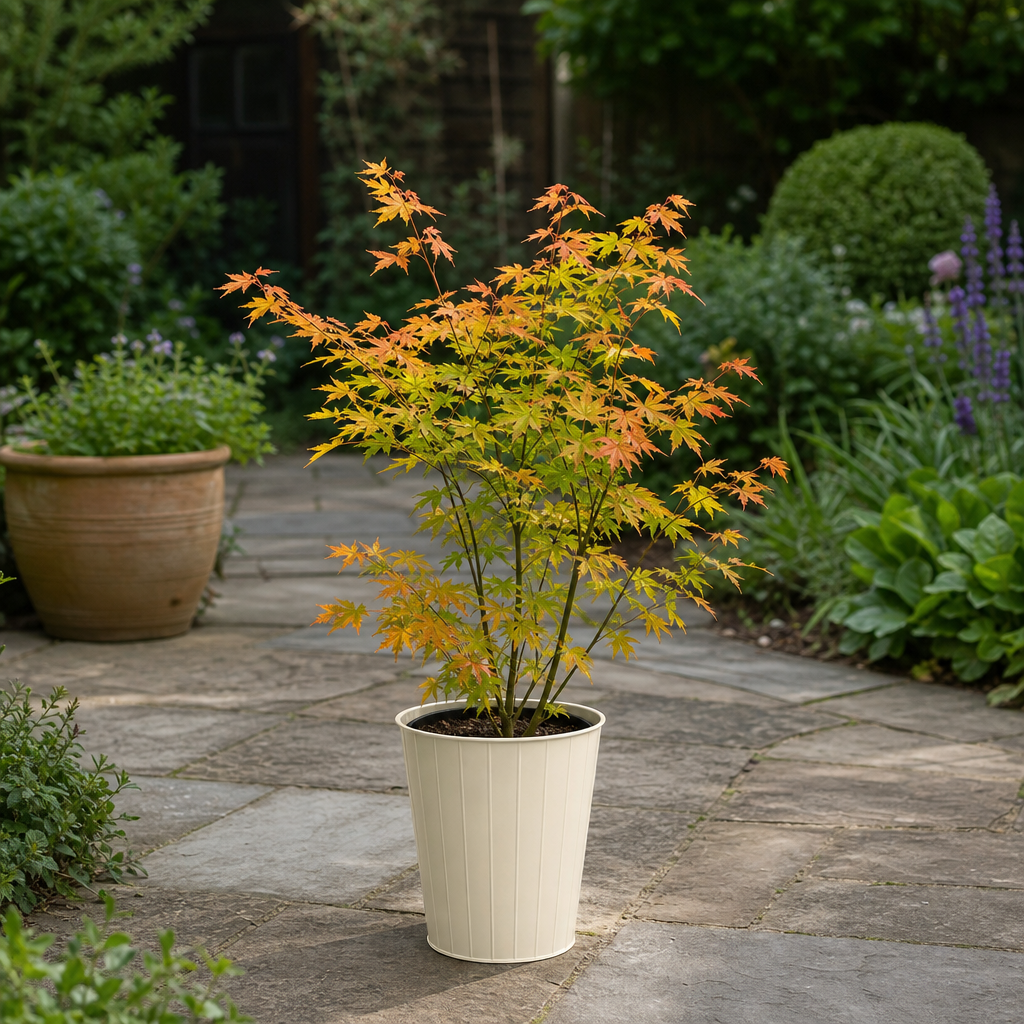 3L Acer Orange Leaf in Pot Outdoor Tree for Patio & Garden