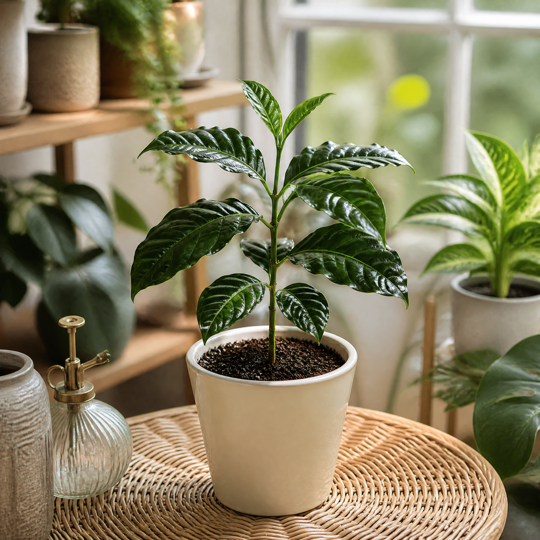 Coffee Arabica – Indoor Coffee Plant for Home & Office (12cm Pot) Plants By Post