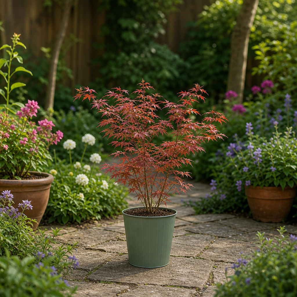 3L Red Leaf Acer Outdoor Patio Tree in Pot for Garden