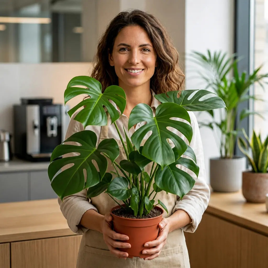 Monstera Deliciosa Cheese Plant – Large Split Leaf Tropical Evergreen Indoor Houseplant Plants By Post