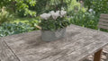 Floral Design Trough with Cyclamen – Wooden Handles & Moss Top