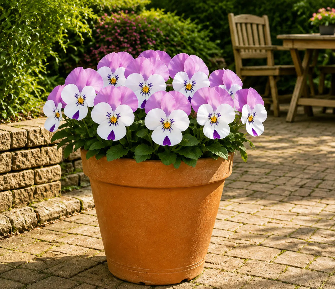 Viola Sorbet Pink Wing 9 Pack × 2 Spring & Autumn Bedding Plants Plants By Post