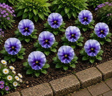 Pansy Delta Pro Lavender Blue Shades 9 Pack × 2 Spring & Autumn Bedding Plants Plants By Post