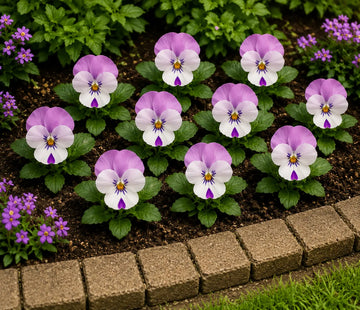 Viola Sorbet Pink Wing 9 Pack × 2 Spring & Autumn Bedding Plants Plants By Post