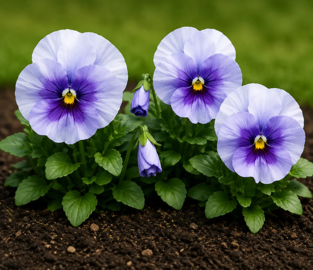 Pansy Delta Pro Lavender Blue Shades 9 Pack × 2 Spring & Autumn Bedding Plants Plants By Post