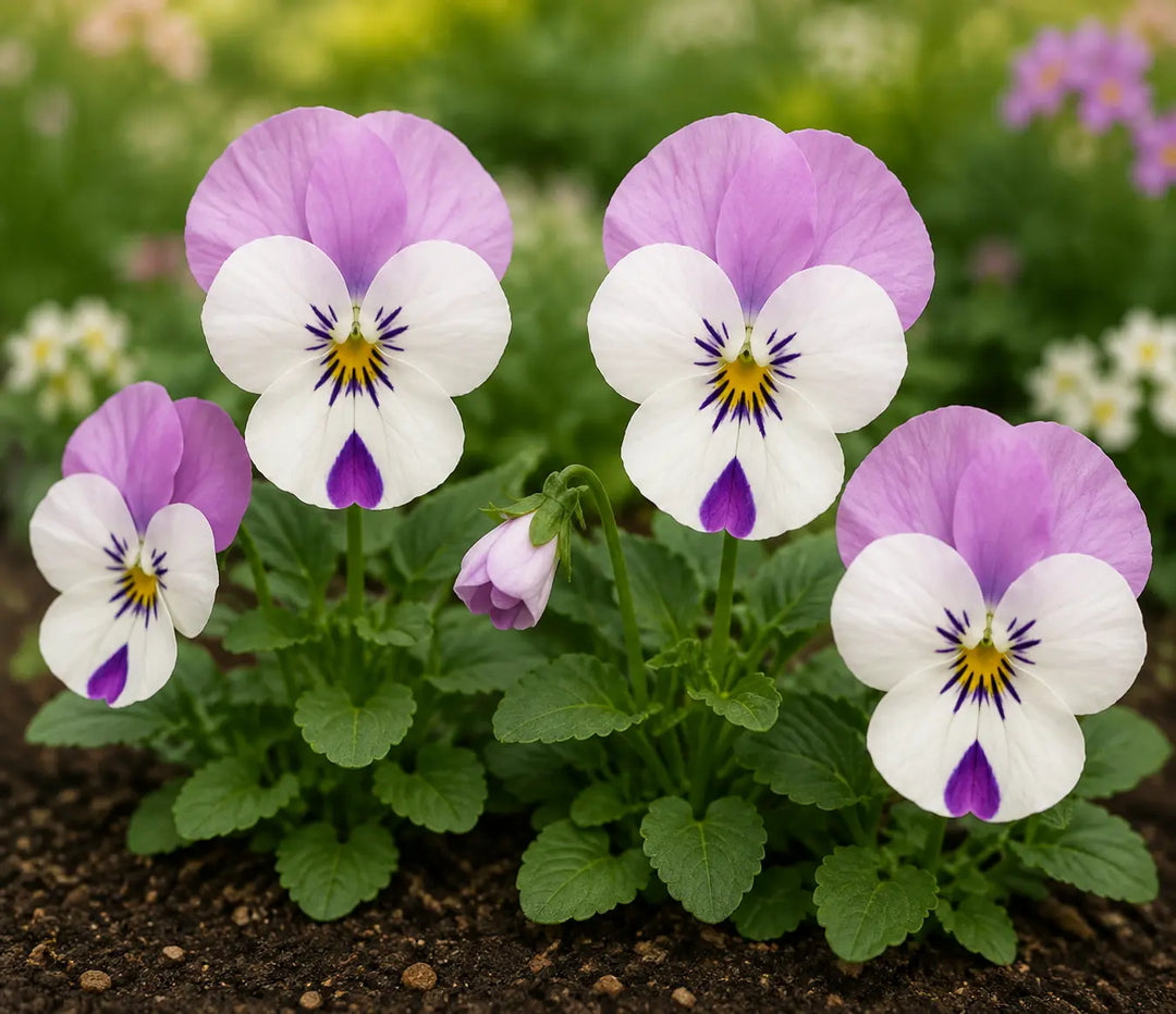 Viola Sorbet Pink Wing 9 Pack × 2 Spring & Autumn Bedding Plants Plants By Post